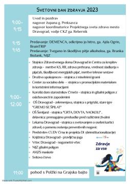 Program Dan zdravja 2023 14042023